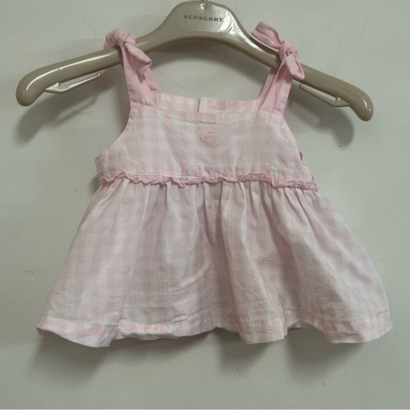 Lili Gaufrette Check Summer Tunic Blouse with Matching Hat - Picture 5 of 16